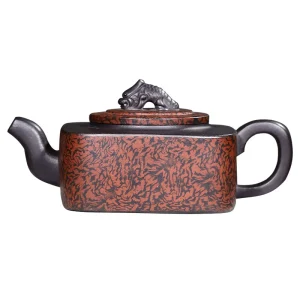 Full Handmade Yixing Purple Clay Teapot (Sifang Yulong)
