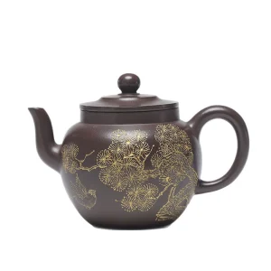 Handmade Pine and Lotus Seed Yixing Teapot