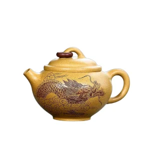 High-End Fully Handmade Yixing Purple Clay Tea Set (Linglong)