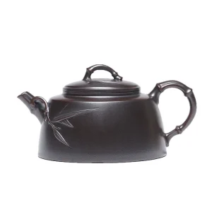 Bamboo Charm Dezhong Chinese Yixing Purple Clay Teapot
