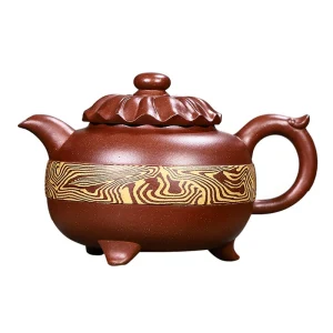 Large Capacity Yixing Purple Clay Teapot (Zhizun Ruyi)