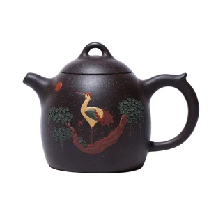 Pine & Crane Qin Quan Yixing Fully Handmade Zisha Teapot 350cc