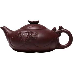 Large-Capacity Handmade Authentic Zisha Teapot (鱼化龙)