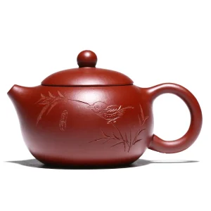 Green Bamboo Xishi Yixing Zisha Teapot 180cc