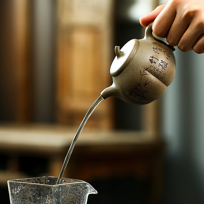 Traditional Pumpkin Yixing Zisha Teapot 160cc - Image 3