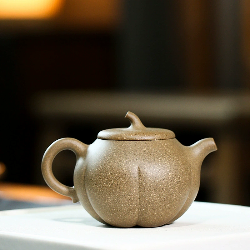 Traditional Pumpkin Yixing Zisha Teapot 160cc - Image 4