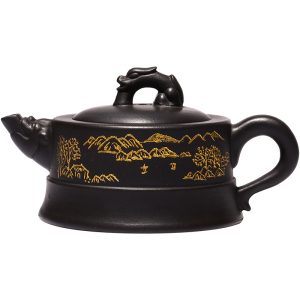 Full Handmade Long Ting Yixing Zisha Teapot 225cc