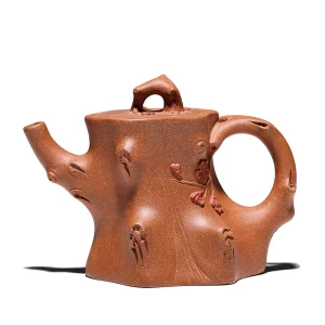 Handmade Plum Stump Yixing Purple Clay Teapot 150cc