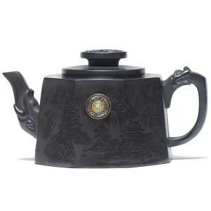 Full Handmade Yixing Purple Clay Tea Pot Yunzhuan Bafang 300cc