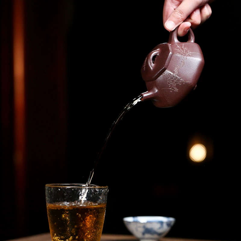 Traditional An Xiang Ba Fang Shi Piao Handcrafted Yixing Teapot - Image 2