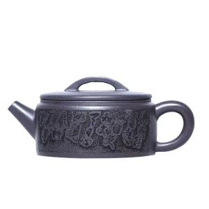 Handcrafted Chun Qiu Han Wa Style Purple Clay Tea Pot