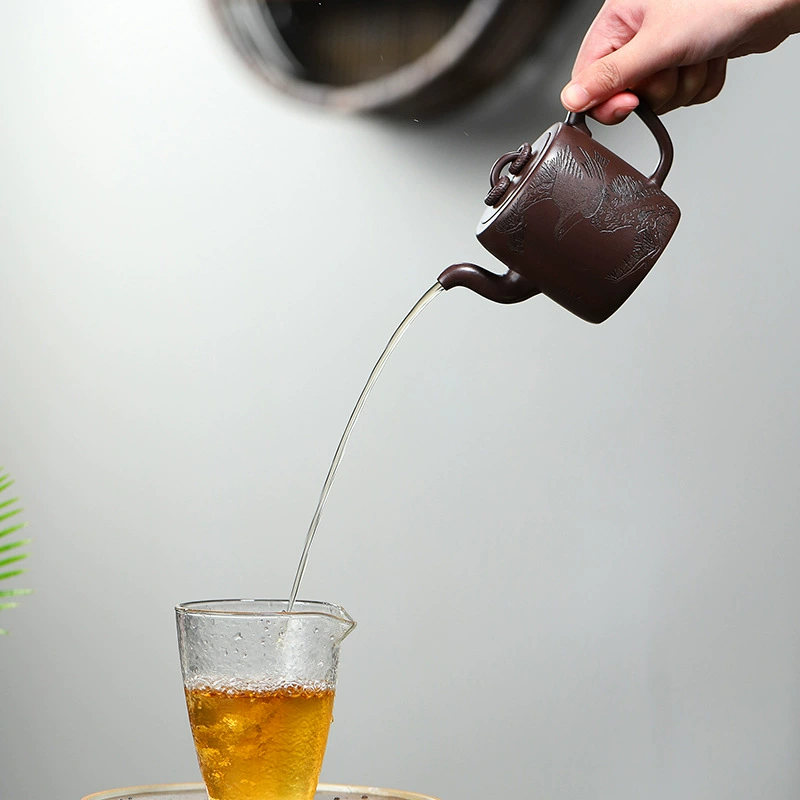 Traditional Double Ring Yixing Zisha Teapot 230cc - Image 2
