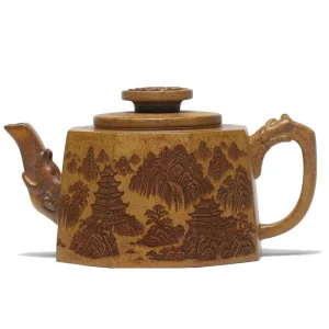 Dragon Luck Eight Directions Yixing Zisha Teapot 350cc
