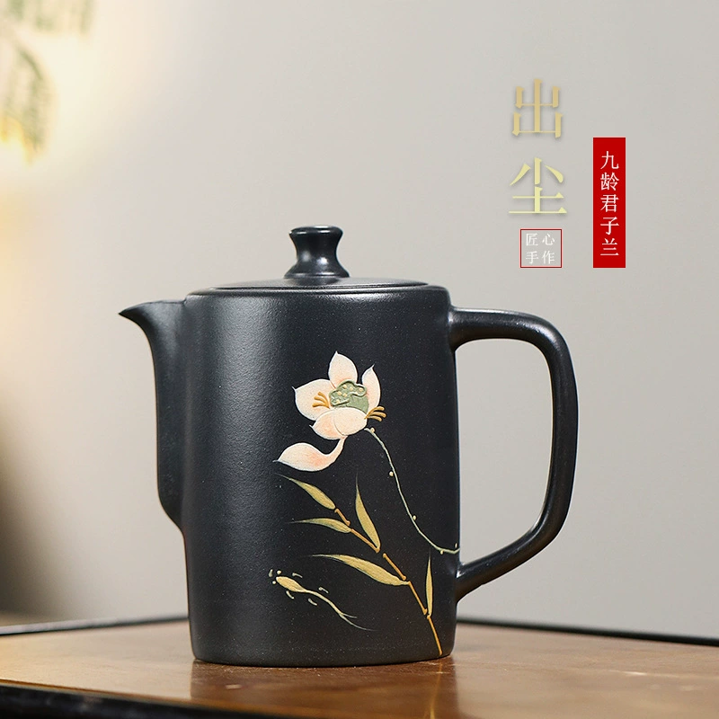 Pure Handmade Clivia Yixing Zisha Teapot 240cc - Image 5