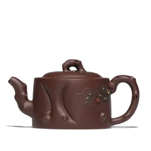Full Handcrafted Fertility Blessing Yixing Purple Clay Tea Pot