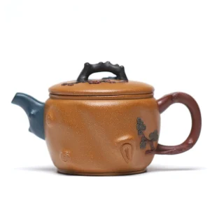 Three Friends Han Tile Yixing Zisha Kung Fu Teapot