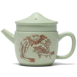 Handcrafted Old Fisherman Purple Clay Tea Pot Direct from China