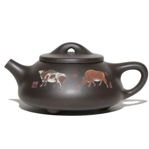 Full Handmade Five Oxen Shi Piao Yixing Zisha Teapot