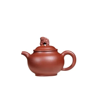 Creative Lion Dance Ball Handmade Purple Clay Tea Pot
