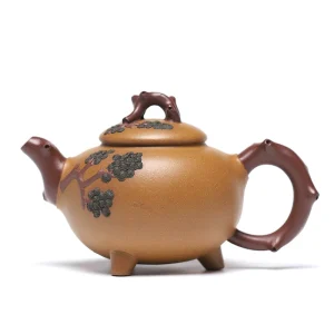 Artisanal Pine Wind Elegance Yixing Zisha Kung Fu Teapot