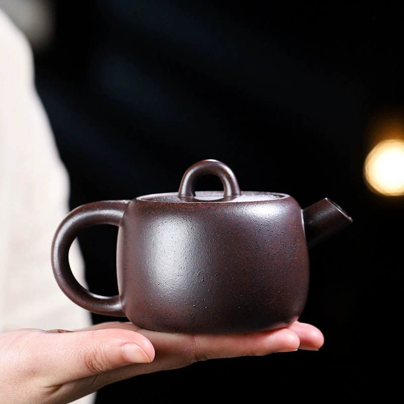 Handmade Cannon Mouth Jing Lan Purple Clay Tea Pot - Image 4