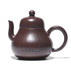 Classic Siting Shape Handmade Purple Clay Tea Pot