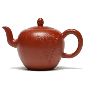 Handmade Beauty Shoulder Shape Purple Clay Tea Pot