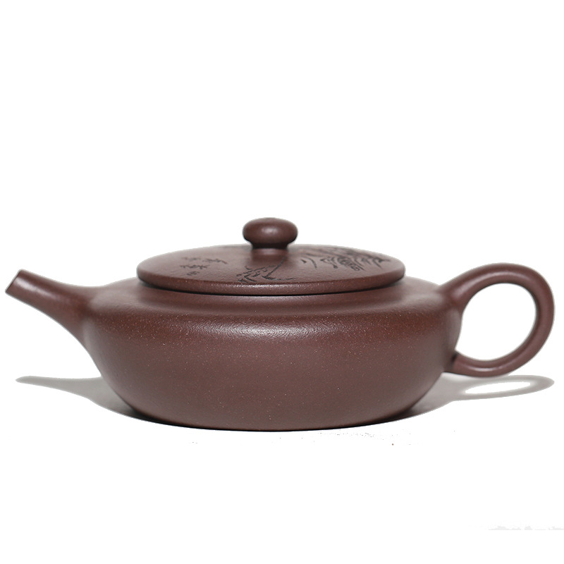 Full Handcrafted Pan Hu Purple Clay Tea Pot