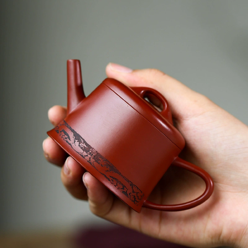 Handmade Yixing Han Style Well Rail Zisha Teapot Direct Shipping from China - Image 4