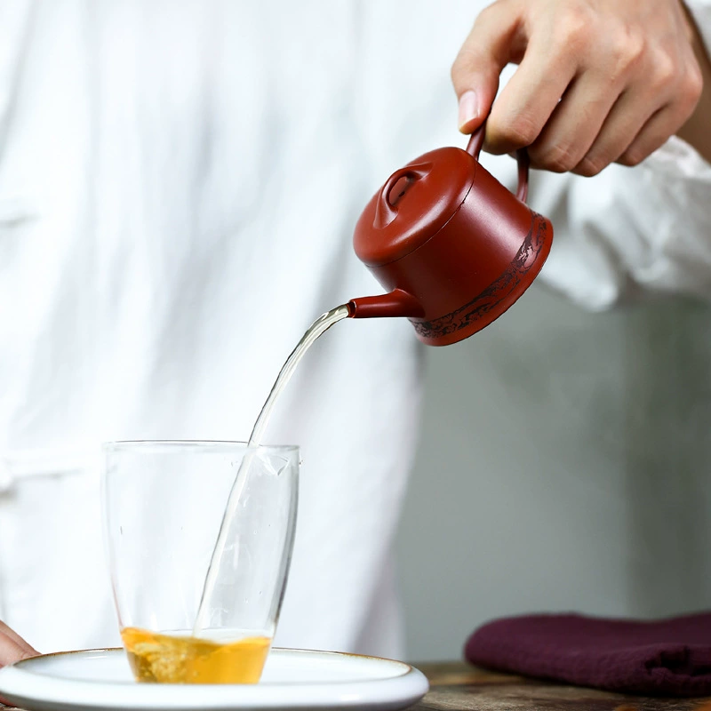Handmade Yixing Han Style Well Rail Zisha Teapot Direct Shipping from China - Image 2