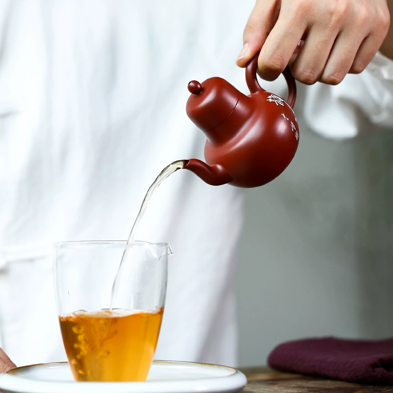 Graceful Slender Yixing Zisha Small Capacity Teapot - Image 2