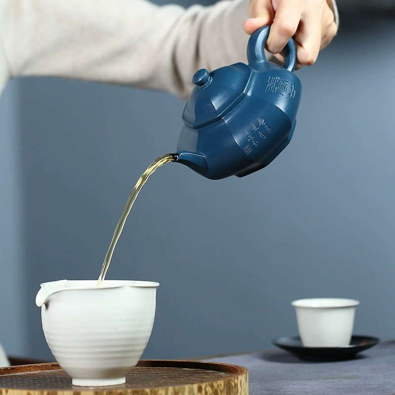 Octagonal Precious Ling Yixing Zisha Teapot Home Kung Fu Tea Set - Image 2