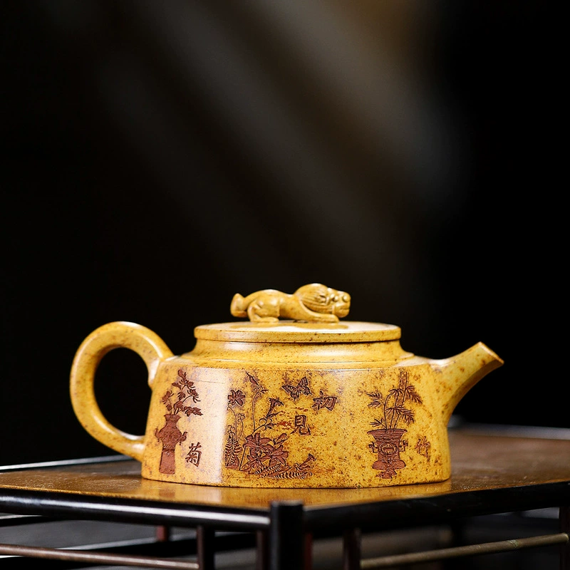 Pure Handmade Jiyun Octagonal Yixing Zisha Teapot - Image 3