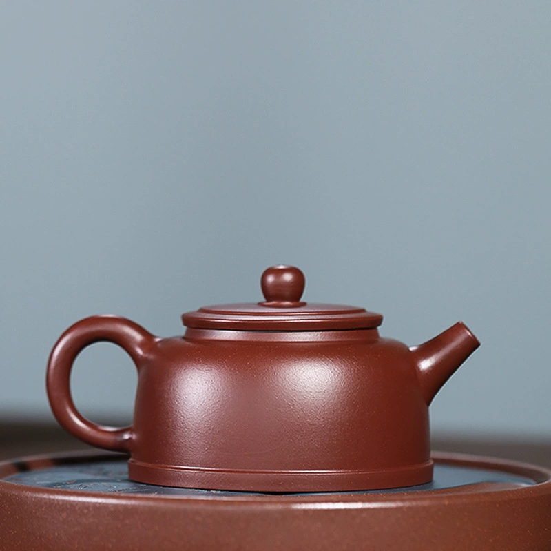 Plain Step Rising Cloud Jingzhou Shipiao Yixing Zisha Teapot - Image 4