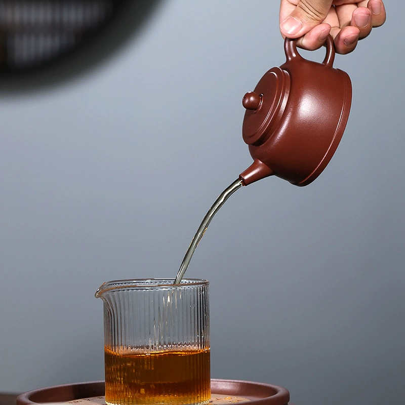 Plain Step Rising Cloud Jingzhou Shipiao Yixing Zisha Teapot - Image 2