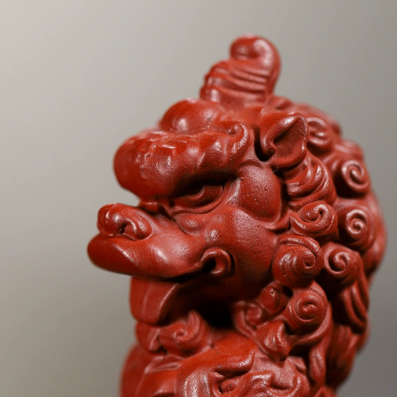 Handmade Cultivable Kylin Zisha Tea Pet Ornament - Image 3