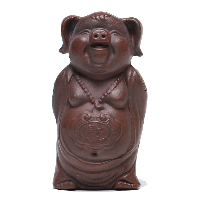 Lucky Pig Handmade Yixing Zisha Tea Pet - Image 2