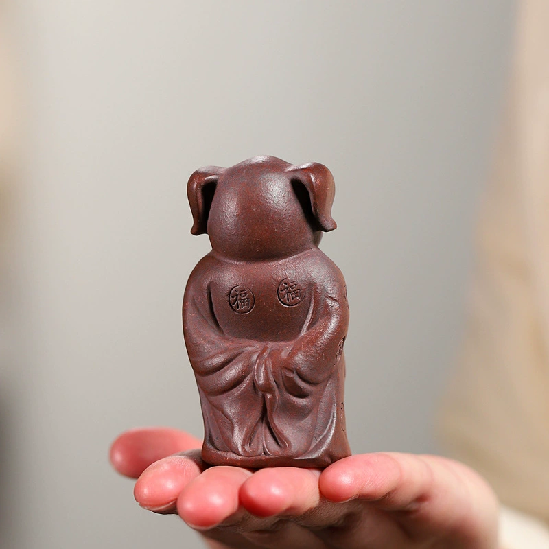 Lucky Pig Handmade Yixing Zisha Tea Pet - Image 5