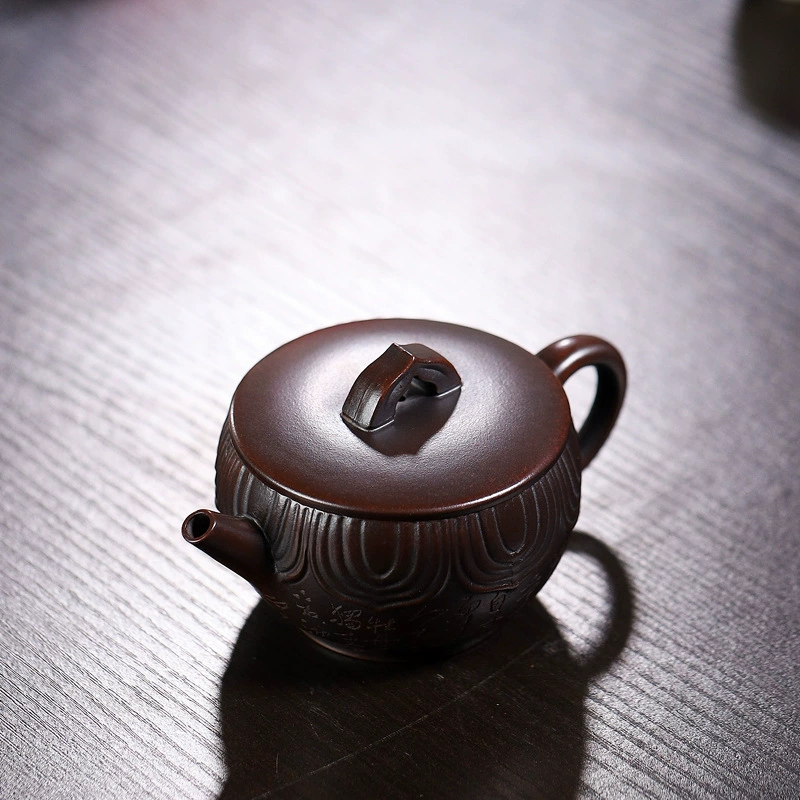 Lotus Bowl Style Zisha Teapot - Image 5