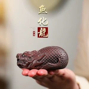 Cultivable Dragon Fish Zisha Tea Pet Ornament