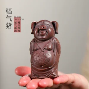 Lucky Pig Handmade Yixing Zisha Tea Pet