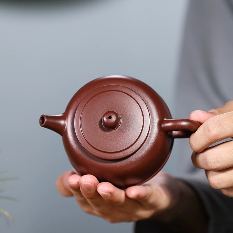 Plain Step Rising Cloud Jingzhou Shipiao Yixing Zisha Teapot - Image 3