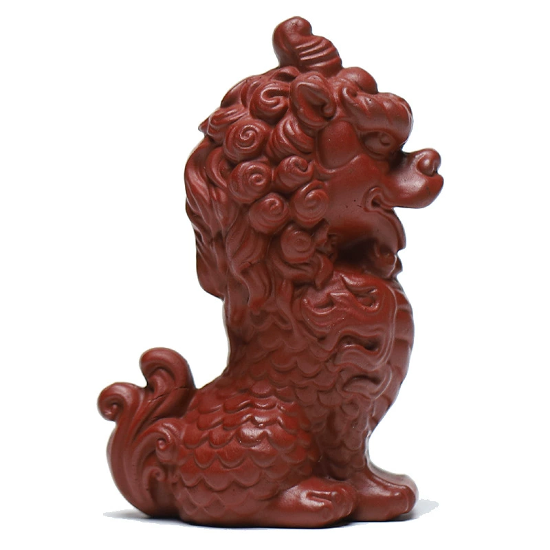 Handmade Cultivable Kylin Zisha Tea Pet Ornament - Image 2