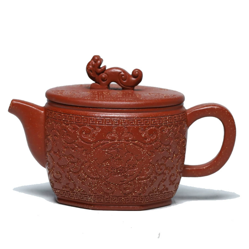Fully Handmade Chu-Han Style Tile Zisha Teapot - Image 2