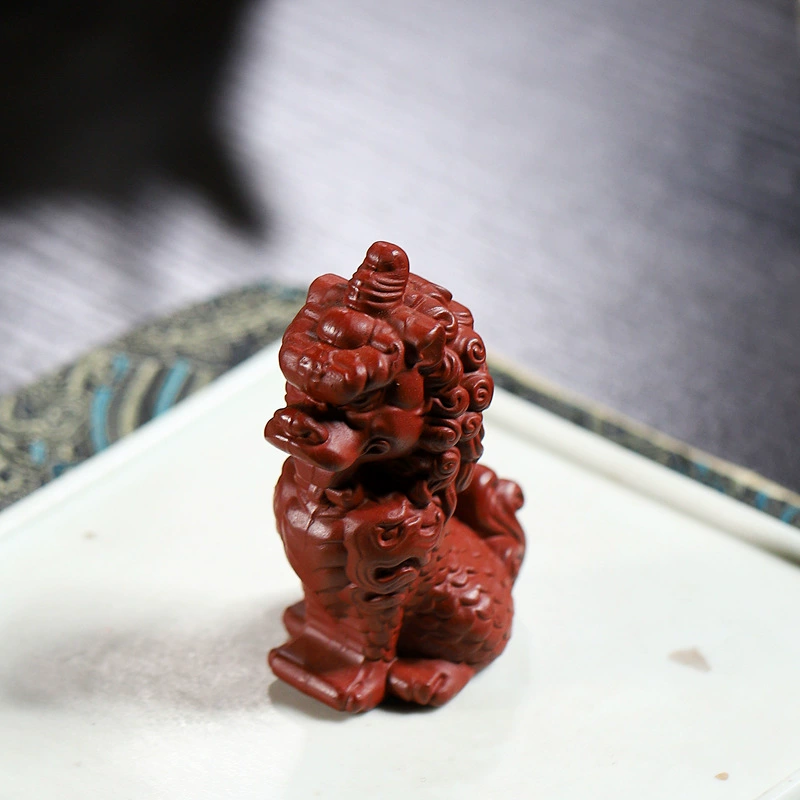 Handmade Cultivable Kylin Zisha Tea Pet Ornament - Image 4