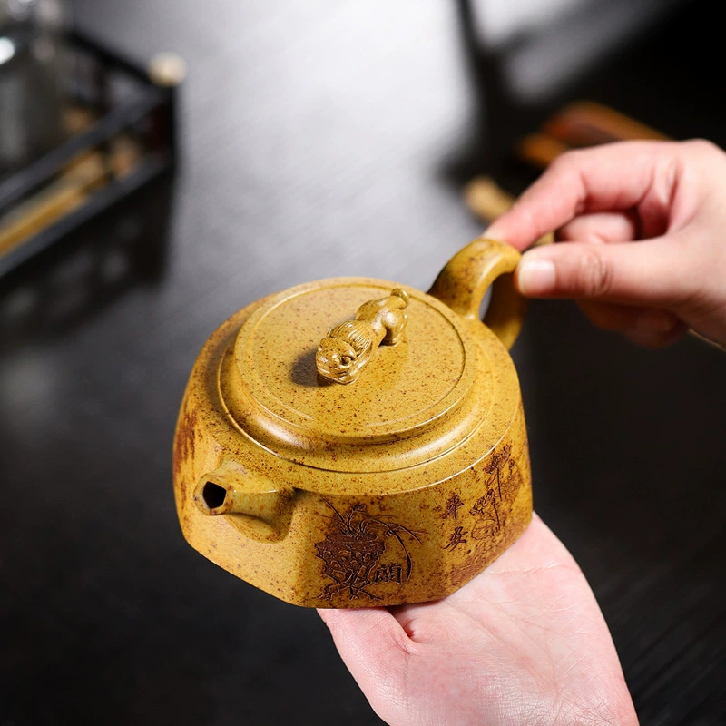 Pure Handmade Jiyun Octagonal Yixing Zisha Teapot - Image 2