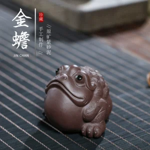 ZishaTeaPet Golden Toad Ornament