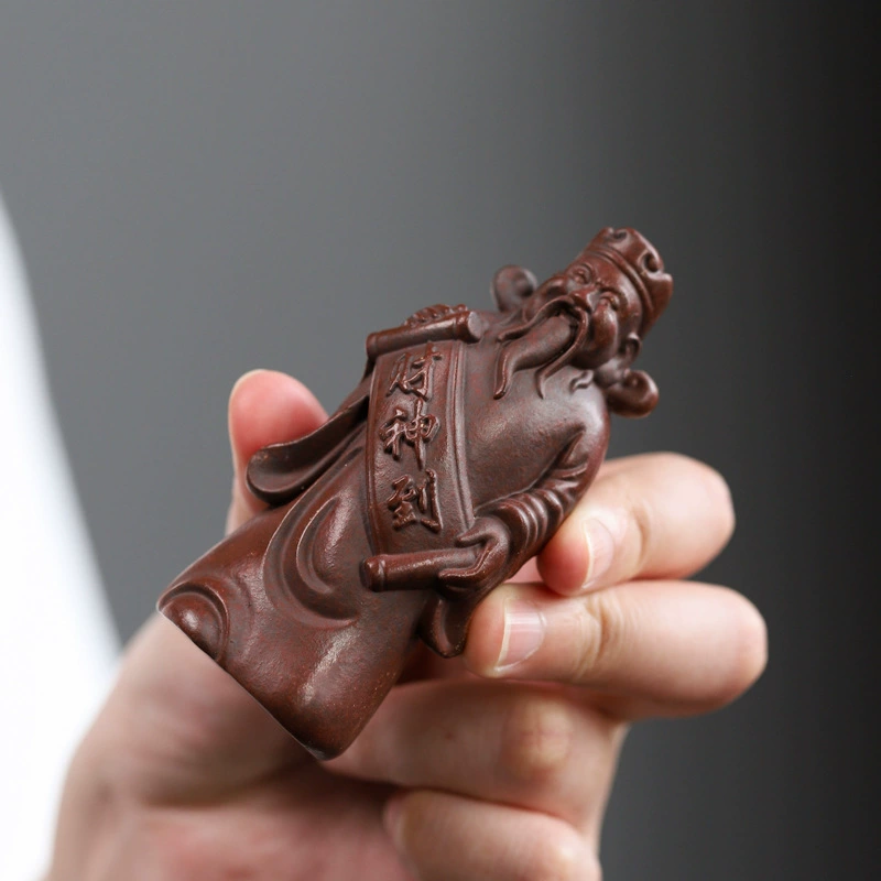 Handmade ZishaTeaPet God of Wealth Decor - Image 3