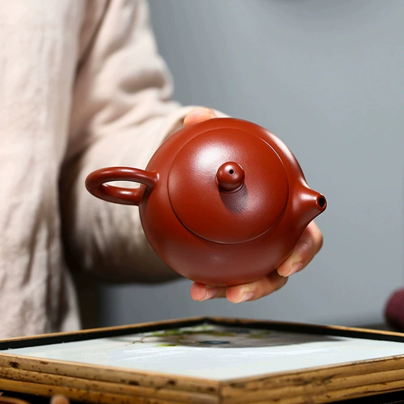 Chinese Tea Kettles Pure Handmade Oriental Xishi Zisha Teapot - Image 4