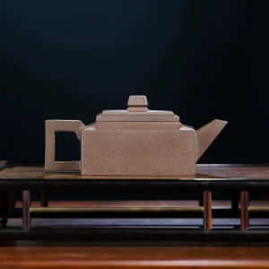 Fangshan Yishi Square Zisha Teapot Chinese Tea Kettles